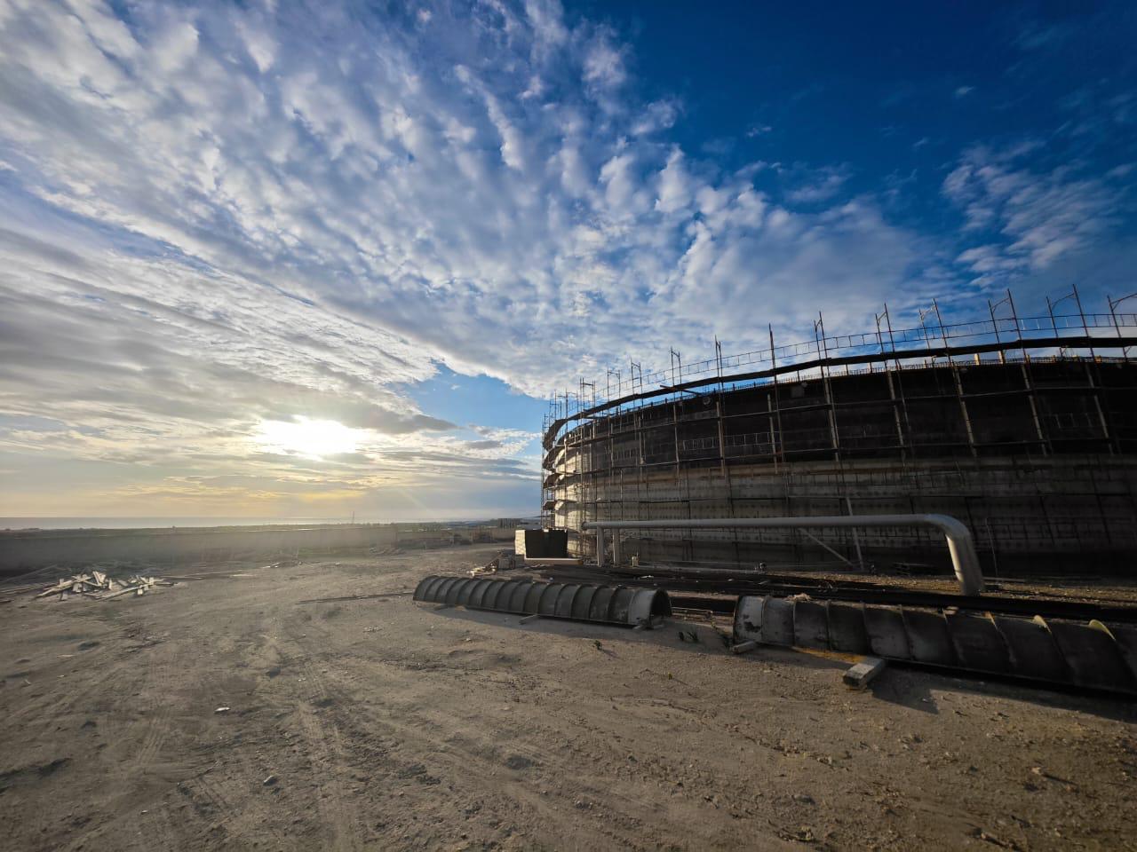 Biogas facility under construction in Cyprus